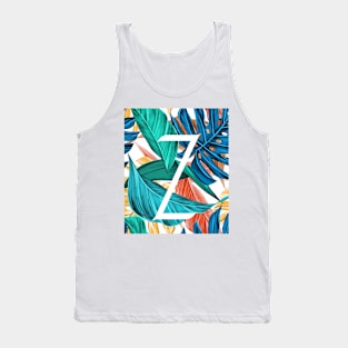 Tropical Alphabet “Z” Tank Top